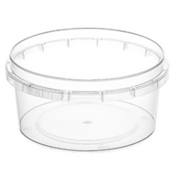 Контейнер круглый 180 мл (Н-44, D-93) упорное кольцо+конт.замок (360 шт.) ВЗЛП 1574п б/к