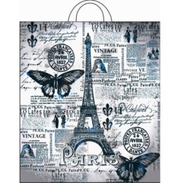 Пакет с петлевой ручкой ПНД 38х42 (40 мкм) Парижский день (25/500 шт.) Интерпак