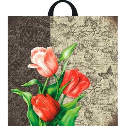 Пакет с петлевой ручкой ПВД 44х44 (70 мкм) Эстер (25/250 шт.) Интерпак АКЦИЯ