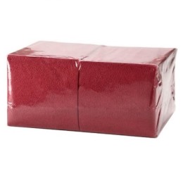 Салфетка 33х33 (1 сл.) 300 бордо Интенсив (1/9 шт.) АКЦИЯ