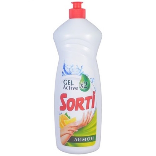Средство моющее для посуды 0,9 л SORTI Лимон (1/12 шт.) в Екатеринбург — Uralhoz.ru