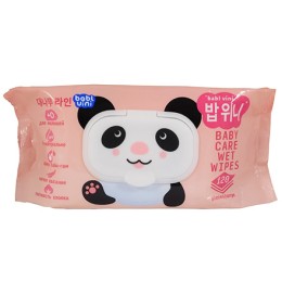Салфетки влажные(120 шт.) BablUini Bamboo Панда с крышкой (1/10 шт.) BUPan-120