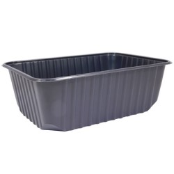 Плоское Дно контейнера 1000 г (186х132х62) UpaxUnity (100/500 шт.) ЧЕРНОЕ