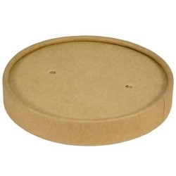Round Bowl (d-100) КРЫШКА картонная КРАФТ kraft lid (30/450 шт.) OSQ