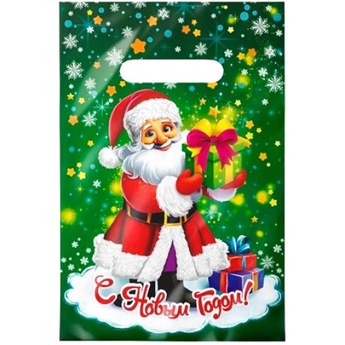 Пакет с прорубной ручкой ПВД 20х30 (30 мкм) Милый дедушка (100/2000 шт.) Интерпак в Екатеринбург — Uralhoz.ru