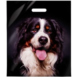 Пакет с прорубной ручкой ПВД 40х47 (45 мкм) Барон (50/500 шт.) Интерпак