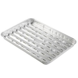 Форма алюм. для БАРБЕКЮ (342х228/328х214, h-24 мм, V-1400 мл) (25/150 шт.) Горница 410-013