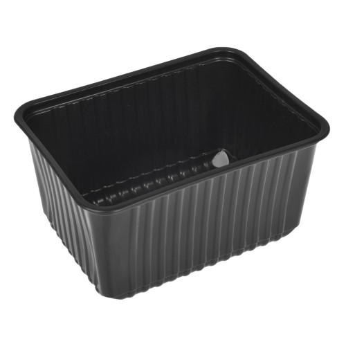 Плоское Дно контейнера 1500 г (179x132х86 мм) Алькор (50/500 шт.) ЧЕРНОЕ в Екатеринбург — Uralhoz.ru