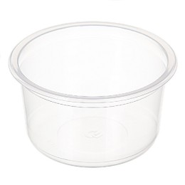 К-115-350 мл (PP) Дно круглое прозрачное (D-115, H-58,6 мм) ПолиЭР (50/500 шт.)