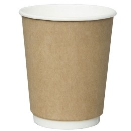 Стакан ГН 250 мл (d-80 мм) бумажный, 2-х сл. КРАФТ (30/600 шт.) ViRiDo
