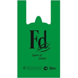 Пакет-майка ПНД 30+16х55 (30 мкм) Fd зеленый Солпласт (100/1000 шт.)