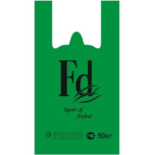 Пакет-майка ПНД 30+16х55 (30 мкм) Fd зеленый Солпласт (100/1000 шт.) в Екатеринбург — Uralhoz.ru