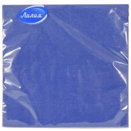 Салфетка 33х33 (2 сл.)  20 Лилия Синяя Интенсив (1/15 шт.) 0827