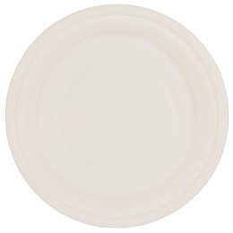 Тарелка биоразлагаемая d-180 бежевая (кукурузный крахмал) (50/500 шт.)