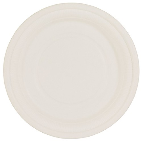 Тарелка биоразлагаемая d-180 бежевая (кукурузный крахмал) (50/500 шт.) в Екатеринбург — Uralhoz.ru