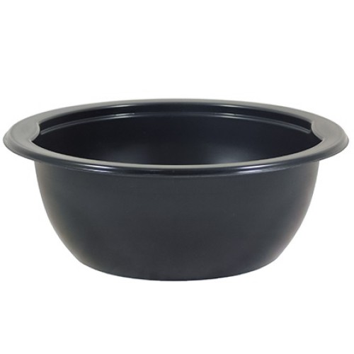 Контейнер под запайку круглый (150х55) 500 мл черный (140/560 шт.) Южуралпак в Екатеринбург — Uralhoz.ru