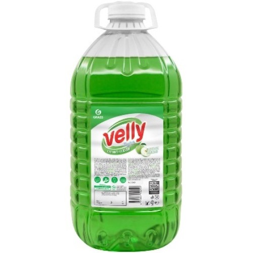 Средство моющее для посуды 5,0 кг Velly Light Зеленое яблоко GRASS (1/4 шт.) 125469 в Екатеринбург — Uralhoz.ru