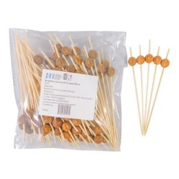 Пики деревянные Бусина ЭКО 120 мм (100 шт.) (1/100 шт.)