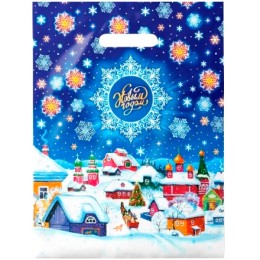 Пакет с прорубной ручкой ПВД 30х40 (35 мкм) Стужа (50/1000 шт.) Интерпак