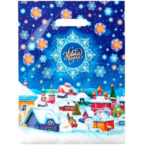 Пакет с прорубной ручкой ПВД 30х40 (35 мкм) Стужа (50/1000 шт.) Интерпак в Екатеринбург — Uralhoz.ru