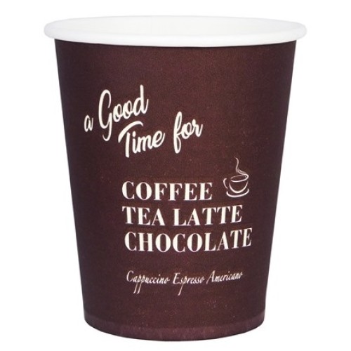 Стакан ГН 250 мл (d-80 мм) бумажный Good Time Коричневый (50/1000 шт.) Пэйпер Кап в Екатеринбург — Uralhoz.ru