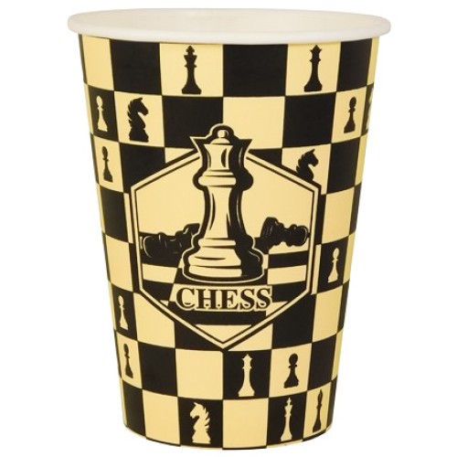 Стакан ГН 350 мл (d-90 мм) бумажный Шах и мат (50/800 шт.) ViRiDo в Екатеринбург — Uralhoz.ru