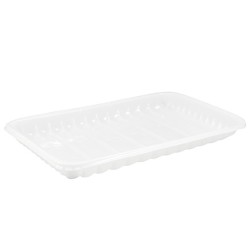 Лоток П/П (225х143х27 мм) 1 кг Поликом белый (100/1500 шт.)