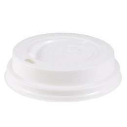 Крышка для стакана (d-90 мм) открытый питейник БЕЛАЯ GS-90 (100/1000 шт.)