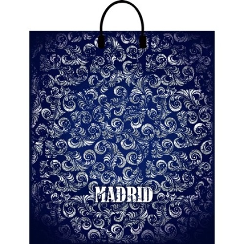 Пакет с пластиковой ручкой ПВД 40х44 (100 мкм) Мадрид лам. (10/100 шт.) Интерпак в Екатеринбург — Uralhoz.ru