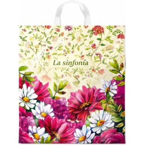 Пакет с петлевой ручкой ПНД 38х42 (40 мкм) Симфония (25/500 шт.) Интерпак в Екатеринбург — Uralhoz.ru