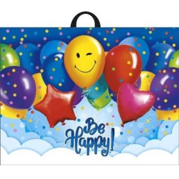 Пакет с петлевой ручкой ПВД 71х55 (90 мкм) Большой праздник (25/200 шт.) Интерпак