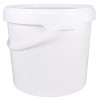 Ведро с крышкой и ручкой10,0 л (белое) Луч (15 шт.) в Екатеринбург — Uralhoz.ru