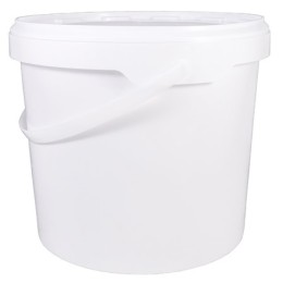 Ведро с крышкой и ручкой10,0 л (белое) Луч (15 шт.)