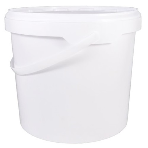 Ведро с крышкой и ручкой10,0 л (белое) Луч (15 шт.) в Екатеринбург — Uralhoz.ru