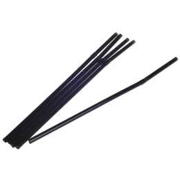 Трубочки д/коктейля 5х210 мм с изгибом черные (250 шт.) (1/48 упак.)