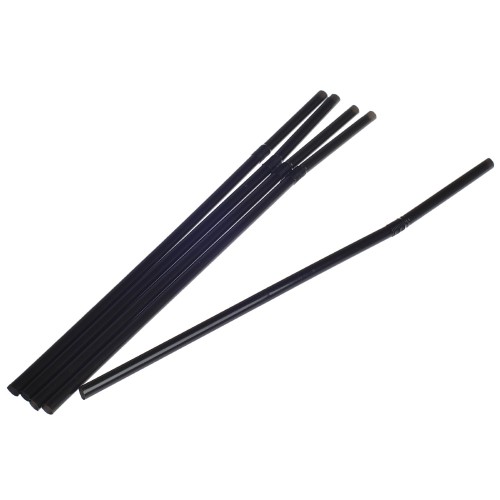 Трубочки д/коктейля 5х210 мм с изгибом черные (250 шт.) (1/48 упак.) в Екатеринбург — Uralhoz.ru