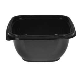 1212 500 мл (PP) Дно квадратное черное ПолиЭР (50/500 шт.) ПОЛИПРОПИЛЕН