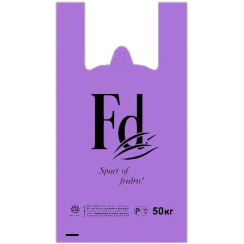 Пакет-майка ПНД 30+16х55 (30 мкм) Fd фиолетовый Солпласт (100/1000 шт.) в Екатеринбург — Uralhoz.ru