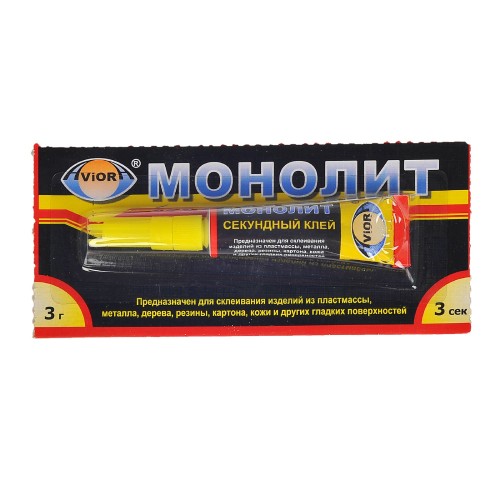 Суперклей моментальный AVIORA-МОНОЛИТ 3 г (12/288 шт.) 403-001 в Екатеринбург — Uralhoz.ru