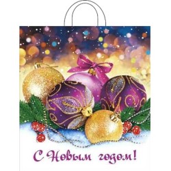 Пакет с петлевой ручкой ПНД 38х42 (40 мкм) Декабрь (25/500 шт.) Интерпак