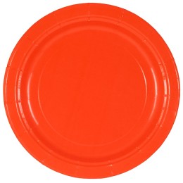 Тарелка картонная d-230 ламинированная с бортом Red (50/500 шт.) ИнтроПластик