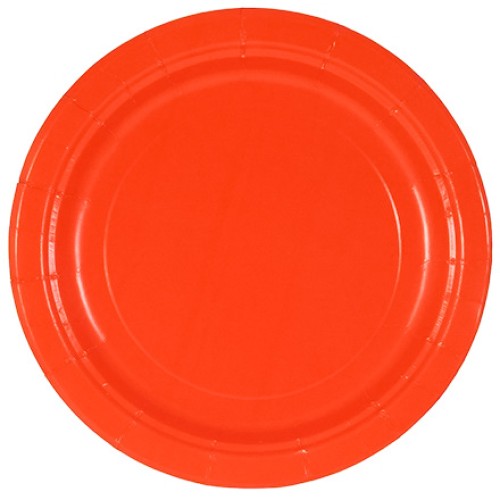 Тарелка картонная d-230 ламинированная с бортом Red (50/500 шт.) ИнтроПластик в Екатеринбург — Uralhoz.ru