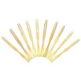 Пики деревянные (вилка коктейльная) Фрукт 90 мм (100 шт.) (1/40 шт.)