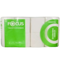 Туалетная бумага 2 сл. 8 шт. Focus Белая (1/8 шт.) 5056378