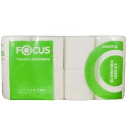 Туалетная бумага 2 сл. 8 шт. Focus Белая (1/8 шт.) 5056378
