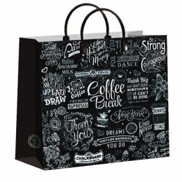 Пакет мягкий пластик 30х30 (150 мкм) Кофе-брейк лам. (10/40 шт.) Интерпак