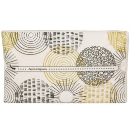 Салфетка V-сложение 21х18 (2 сл.) 200 л.Gratias Круги серые Non Stop белая (1/25 шт.) АКЦИЯ