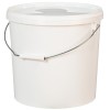 Ведро с крышкой и ручкой15,0 л (белое) Луч (10 шт.) в Екатеринбург — Uralhoz.ru
