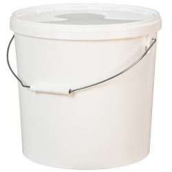 Ведро с крышкой и ручкой15,0 л (белое) Луч (10 шт.)