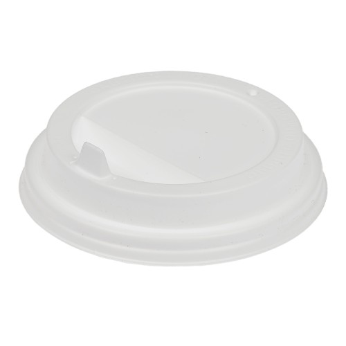 Крышка для стакана (d-80 мм) закрытый питейник БЕЛАЯ глянец УК-80К Каштан (100/2000 шт.) в Екатеринбург — Uralhoz.ru